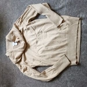 Chico's cowl sweater with metallic thread
